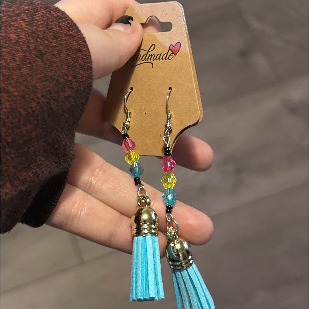 Pansexual flag earrings